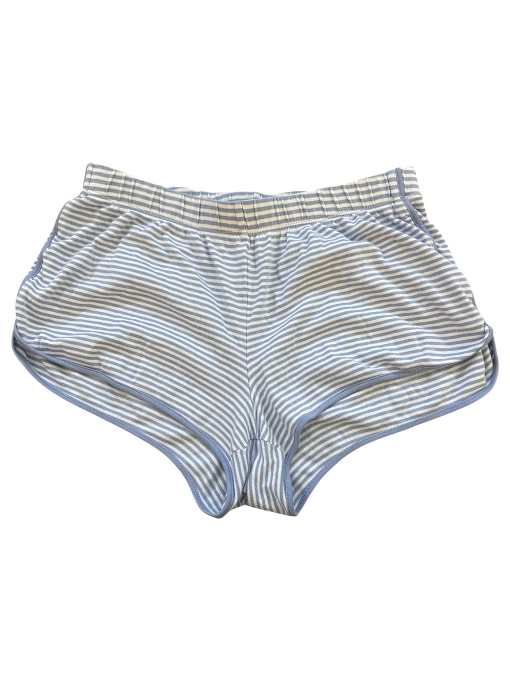 Lake Pima Cotton Pajama Crew Shorts | Blue Stripe | Small